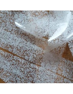 FLDW-4 | Foil Νυχιών | Δαντέλα λευκό 4x120cm