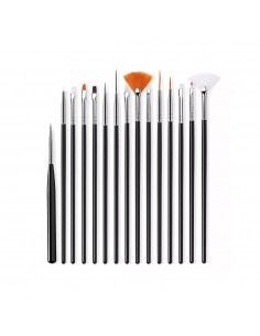 PDSET-1 | Σετ 15 πινέλα για Nail Art