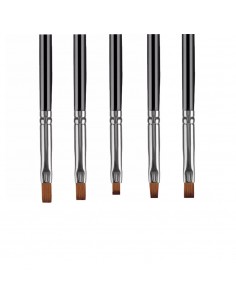 PGSET-2 | Σετ 5 πινέλα για Gel σε διάφορα μεγέθη