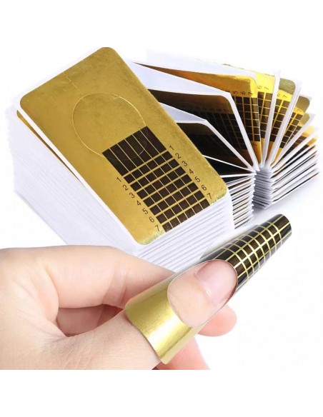 NF-G5 |Nail forms ίσιες μεταλλικές φόρμες ρολό 500 τεμ