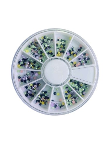 RP-BP | Ρόδα με Πέρλες παστέλ μαύρες...