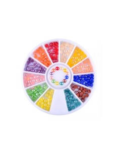 RP-IM | Ρόδα με Πέρλες ιριδίζουσες mix | Διακοσμητικά νυχιών