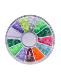 RPR-NM | Ρόδα με Πυραμίδες neon mix | Διακοσμητικά νυχιών