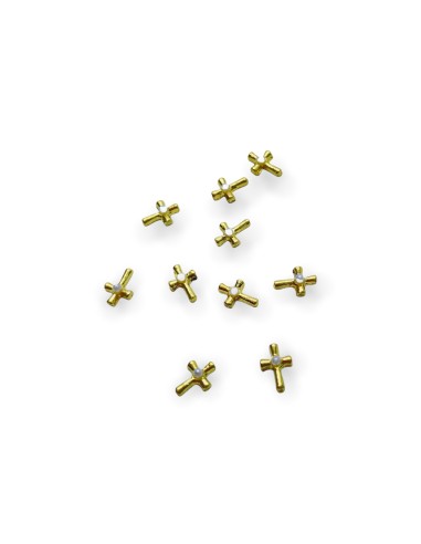 CGM-10 | 10 Τεμ Σταυροί mini χρυσοί |...
