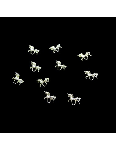 US-10 | 10 Τεμ Μονόκεροι ασημί με...