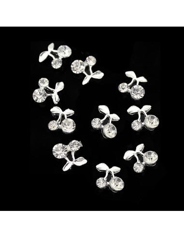 CH-SS | 10 Τεμ Κερασάκια ασημί με...