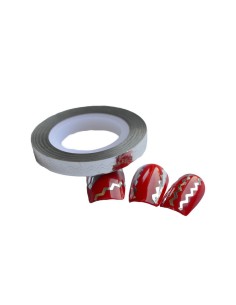 TFZS | Ταινία φαρδιά ζικ-ζακ ασημί | Διακοσμητικά νυχιών 2