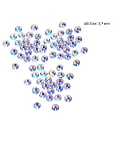 SW-AB10 | 50 Τεμ τύπου Swarovski AB ιριδίζον ss10 (2,7mm)...