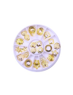 RG-FH | Ρόδα με διάφορα χρυσά διακοσμητικά| Διακοσμητικά...