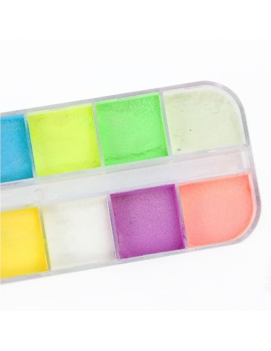 KSN-12 | Κασετίνα με σκόνη neon σε 12...