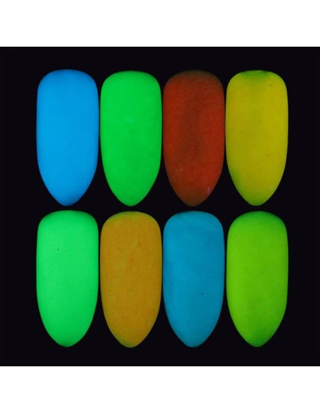 KSN-12 | Κασετίνα με σκόνη neon σε 12 χρώματα | Διακοσμητικά νυχιών