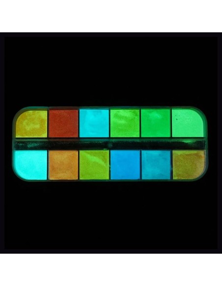 KSN-12 | Κασετίνα με σκόνη neon σε 12 χρώματα | Διακοσμητικά νυχιών