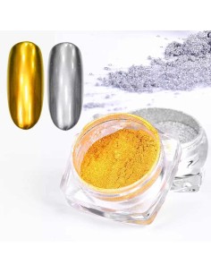 SC-SP | Σκόνη χρωμίου εφέ καθρέφτη ασημί (3g) με πινελάκι... 2