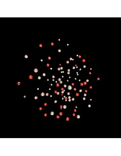 SCRP-100 | 100 Τεμ Strass clear-κόκκινα-ροζ σε διάφορα...