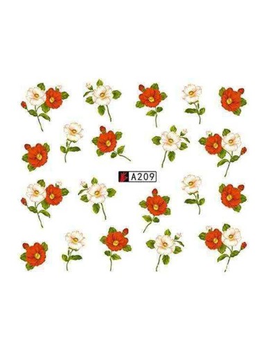 A209 | Τατουάζ νερού, λουλούδια...