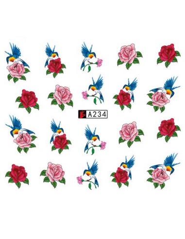 A234 | Τατουάζ νερού, λουλούδια και...