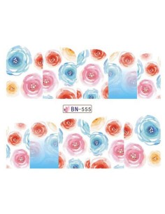 BN-555 | Τατουάζ νερού, λουλούδια διάφορα χρώματα | Water...