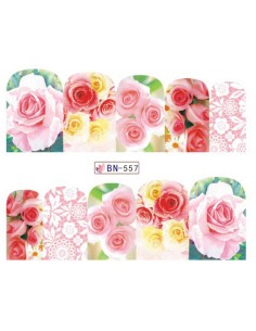 BN-557 | Τατουάζ νερού, τριαντάφυλλα και δαντέλα | Water...