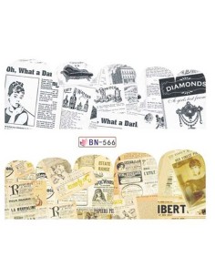 BN-566 | Τατουάζ νερού, εφημερίδες | Water transfer