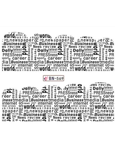 BN-569 | Τατουάζ νερού, εφημερίδες |...