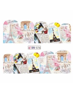 BN-576 | Τατουάζ νερού, Παρίσι | Water transfer