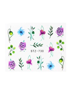 STZ-730 | Τατουάζ νερού, λουλούδια και φύλλα | Water...