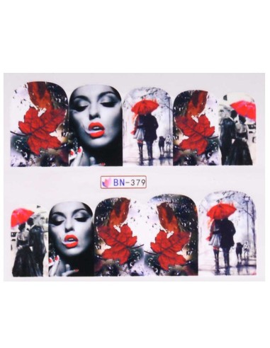 BN-379 | Τατουάζ νερού, ασπρόμαυρο...