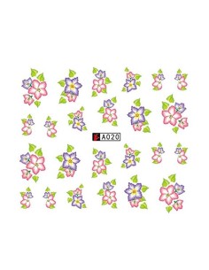 A020 | Τατουάζ νερού, λουλούδια διάφορα χρώματα | Water...