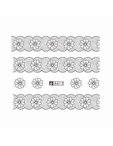 A613 | Τατουάζ νερού, μαύρα λουλούδια...