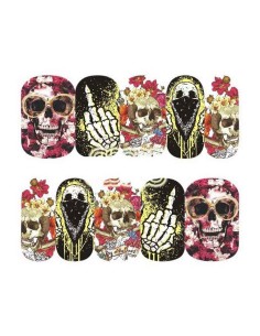 A1101 | Τατουάζ νερού, νεκροκεφαλές  | Water transfer