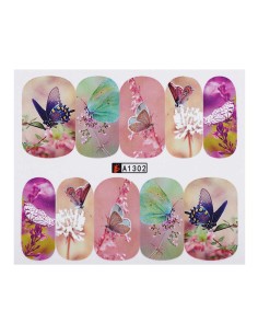 A1302 | Τατουάζ νερού, πεταλούδες πολύχρωμες | Water...