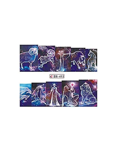 BN-493 | Τατουάζ νερού, ζώδια | Water...