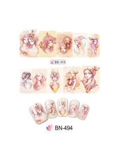 BN-494 | Τατουάζ νερού, ζώδια | Water transfer