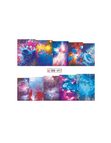 BN-497 | Τατουάζ νερού, galaxy |...
