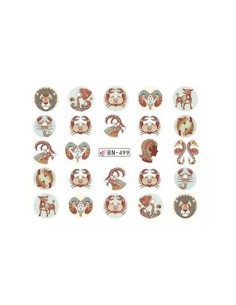 BN-499 | Τατουάζ νερού, ζώδια | Water transfer