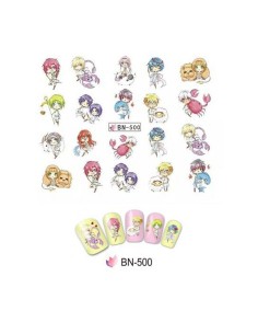 BN-500 | Τατουάζ νερού, ζώδια | Water transfer