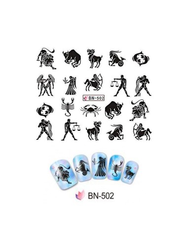 BN-502 | Τατουάζ νερού, ζώδια | Water...