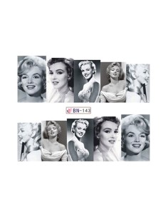 BN-143 | Τατουάζ νερού, Marilyn Monroe ασπρόμαυρο | Water...