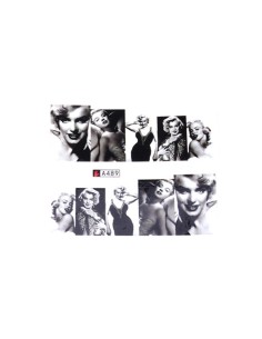 A489 | Τατουάζ νερού, Marilyn Monroe ασπρόμαυρο | Water...