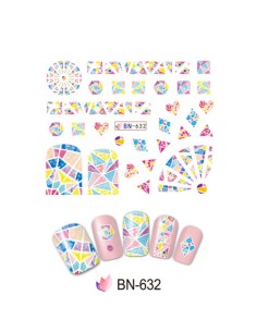 BN-632 | Τατουάζ νερού, μωσαϊκό | Water transfer