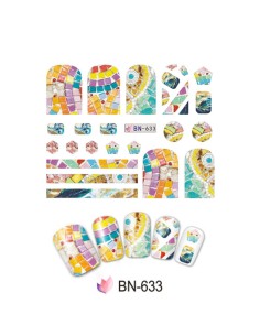 BN-633 | Τατουάζ νερού, μωσαϊκό | Water transfer