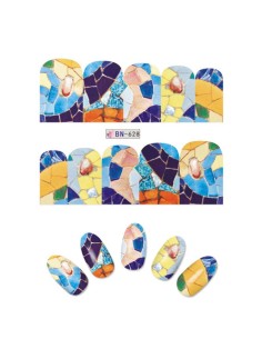 BN-628 | Τατουάζ νερού, μωσαϊκό | Water transfer