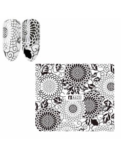 A625 | Τατουάζ νερού, μαύρη δαντέλα | Water transfer 2