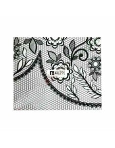 A629 | Τατουάζ νερού, μαύρη δαντέλα | Water transfer