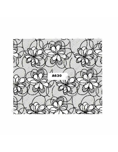 A630 | Τατουάζ νερού, μαύρη δαντέλα |...