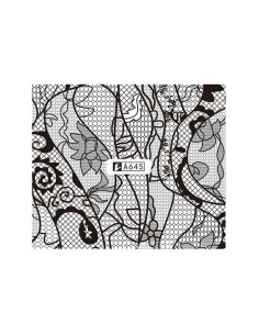 A645 | Τατουάζ νερού, μαύρη δαντέλα | Water transfer