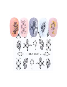 STZ-882 | Τατουάζ νερού, διακοσμητικά μαύρα | Water transfer