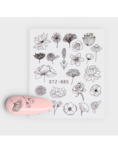 STZ-885 | Τατουάζ νερού, λουλούδια...