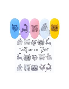 STZ-897 | Τατουάζ νερού, ζωάκια και γκι μαύρα | Water...