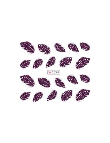 1744 | Τατουάζ νερού, φτερά μωβ...